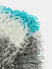 Серый мочалка массажная, для бани и душа, ручная вязка