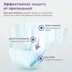 Подгузники для взрослых Reva Care Super, на липучках, 30 штук