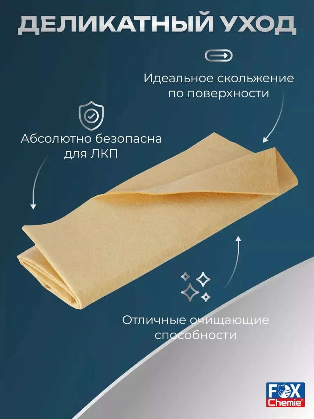 Тряпка для машины из замши