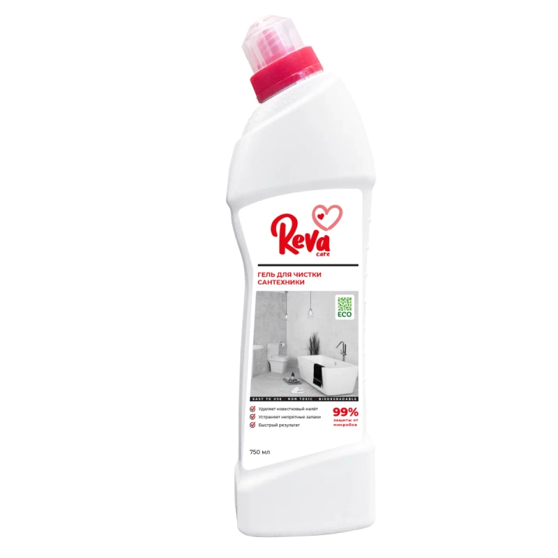 Гель для чистки сантехники Reva Care, 750 мл