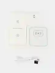 Белый беспроводная зарядка 3 в 1, для iPhone, iWatch, AirPods, Android