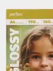 Белый фотобумага Perfeo А4 190 г/м2 глянцевая 100л (PF-GLA4-190/100) (G13)