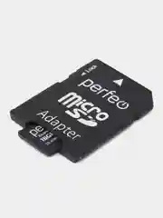 Карта памяти Perfeo microSD 16GB High-Capacity (Class 10) с адаптером economy series