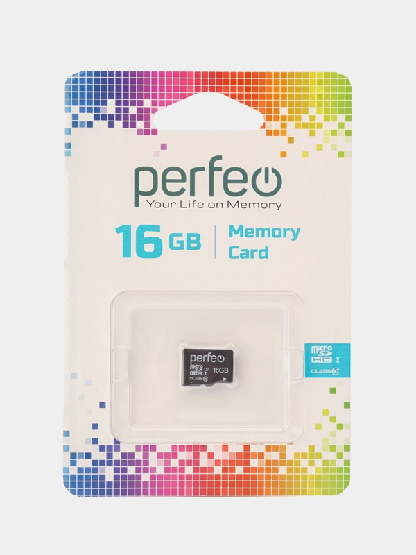 Карта памяти Perfeo microSD 16GB High-Capacity (Class 10) без адаптера