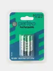 Аккумуляторные батарейки пальчиковые Perfeo AA2700mAh/2ШТ в блистере