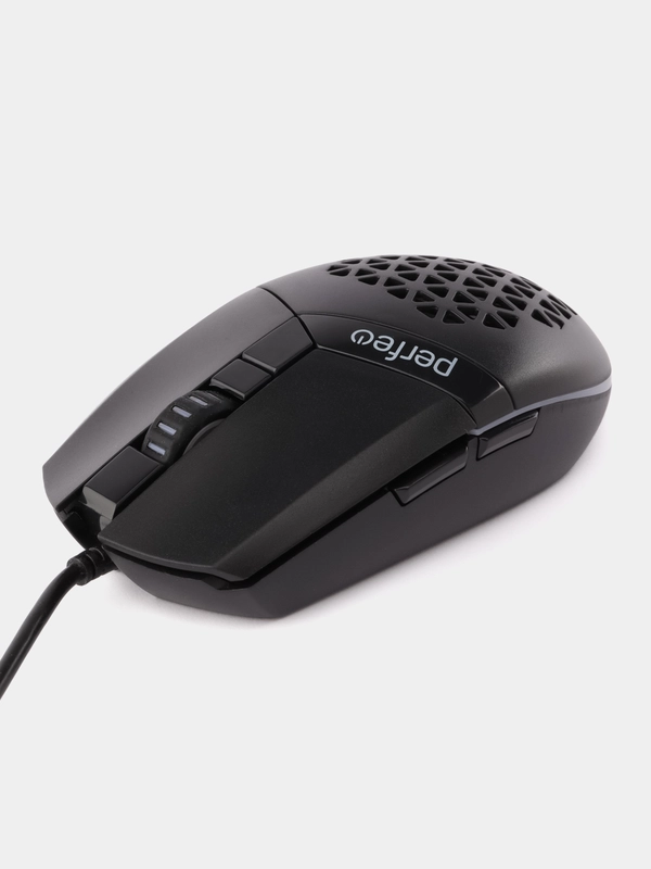 Мышь оптич. Perfeo "RANDOM", 6 кн, USB, GAME DESIGN, 7 цв. LED подсветка, 1200-3200 DPI