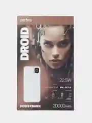 Белый внешний аккумулятор Perfeo DROID 20000 mAh