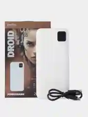 Белый внешний аккумулятор Perfeo DROID 20000 mAh