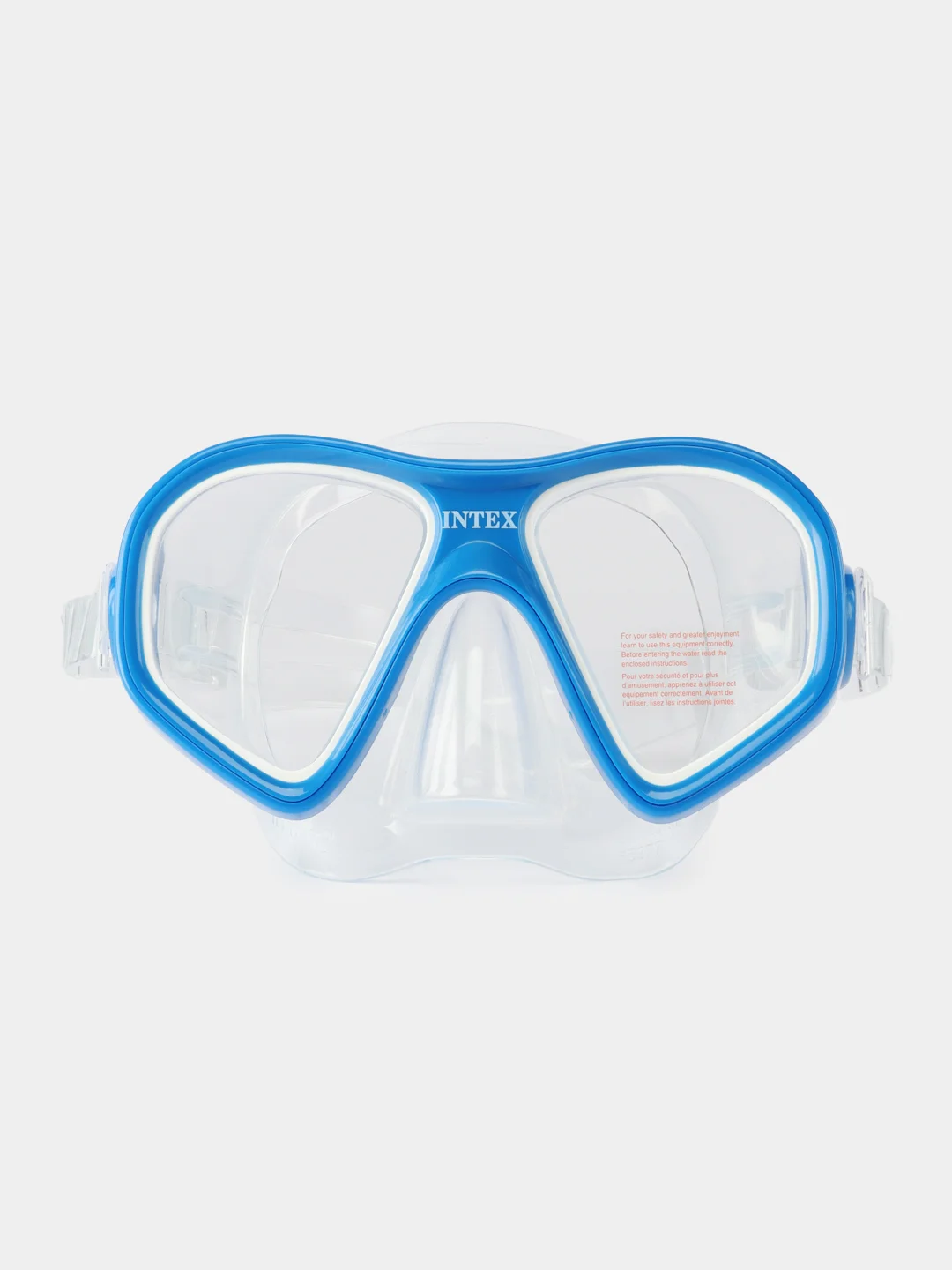 Лазурный маска для подводного плавания INTEX REEF RIDER, плавательные очки для бассейна, от 14 лет
