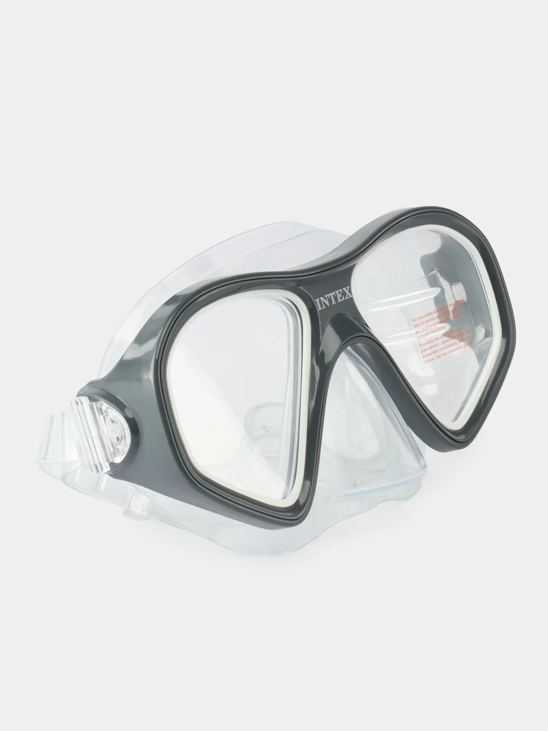Серый маска для подводного плавания INTEX REEF RIDER, плавательные очки для бассейна, от 14 лет