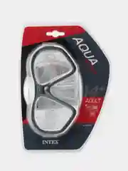 Серый маска для подводного плавания INTEX REEF RIDER, плавательные очки для бассейна, от 14 лет