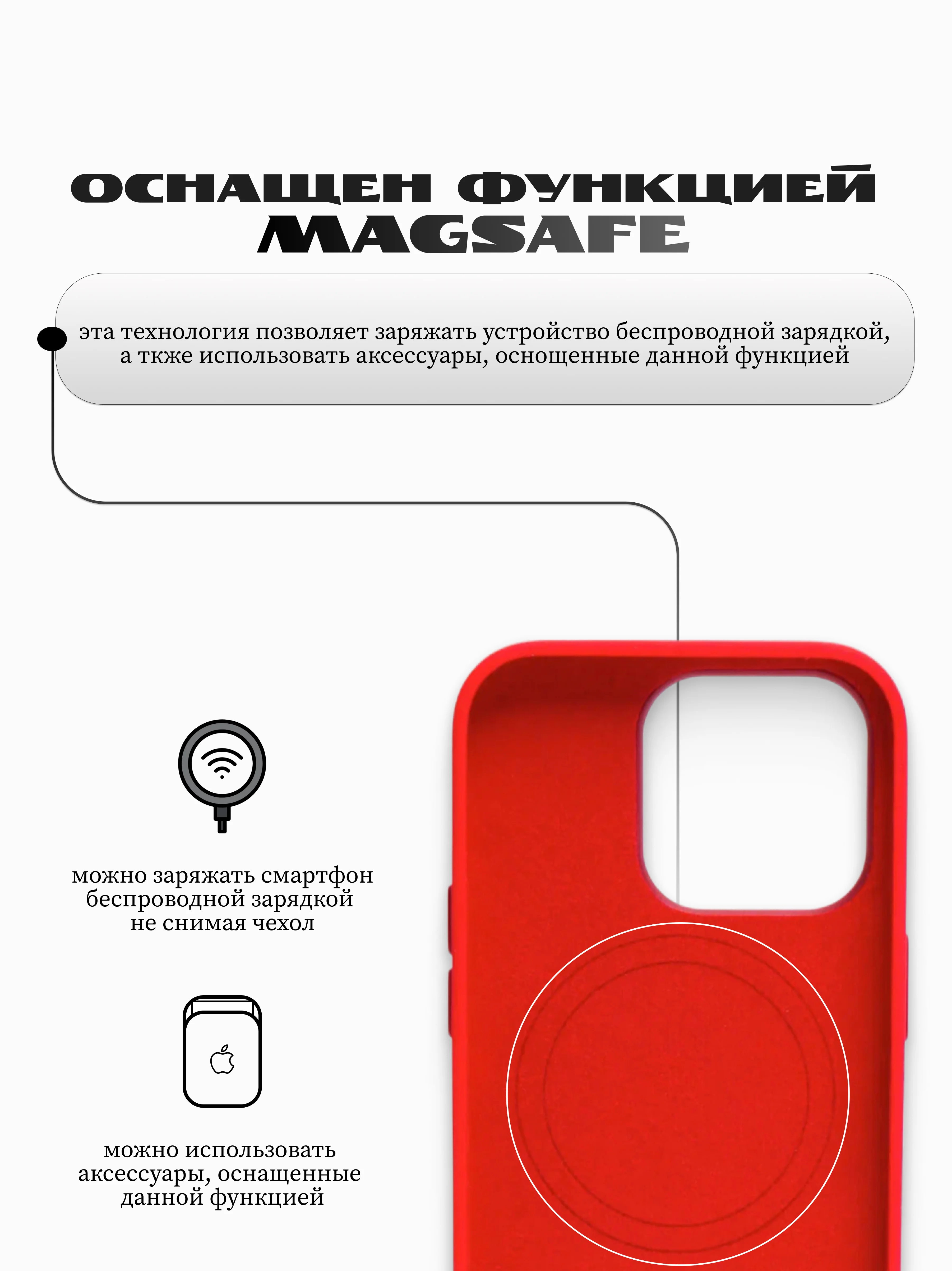 Силиконовый чехол  с Magsafe для iPhone 13 Mini/13/13 pro /13 pro max.Silicon case magsafe