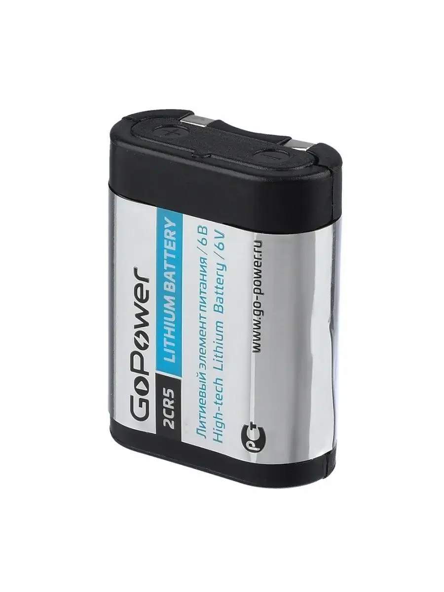 Батарейка GoPower 2CR5 BL1 Lithium 6V (6203)