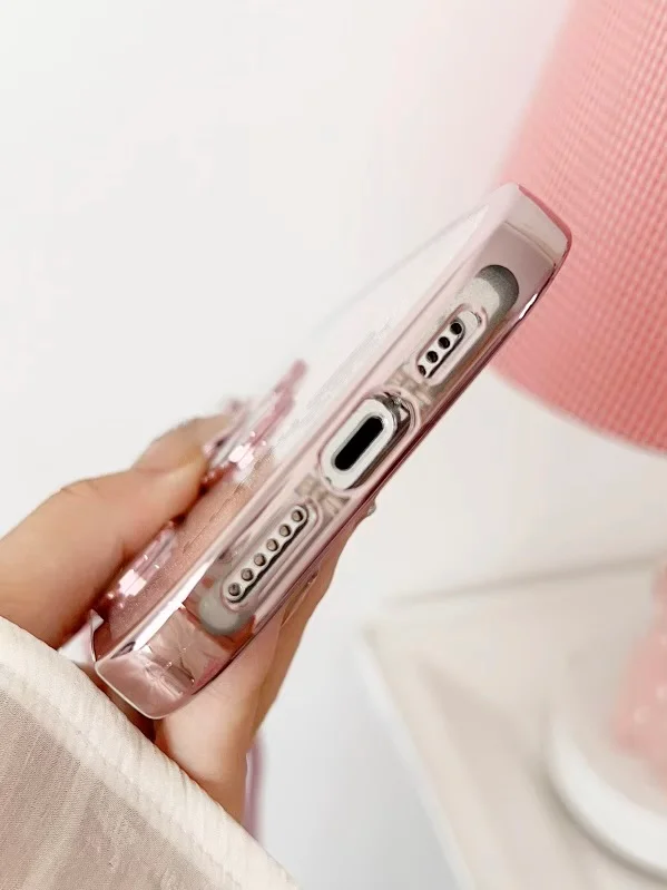 Тёмно-розовый чехол для iPhone 15 Pro Max, 15 Pro, 15, 14, 23, 12, 11, 14 Pro Max, 14 Pro Lucky Bear