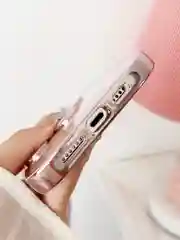 Тёмно-розовый чехол для iPhone 15 Pro Max, 15 Pro, 15, 14, 23, 12, 11, 14 Pro Max, 14 Pro Lucky Bear
