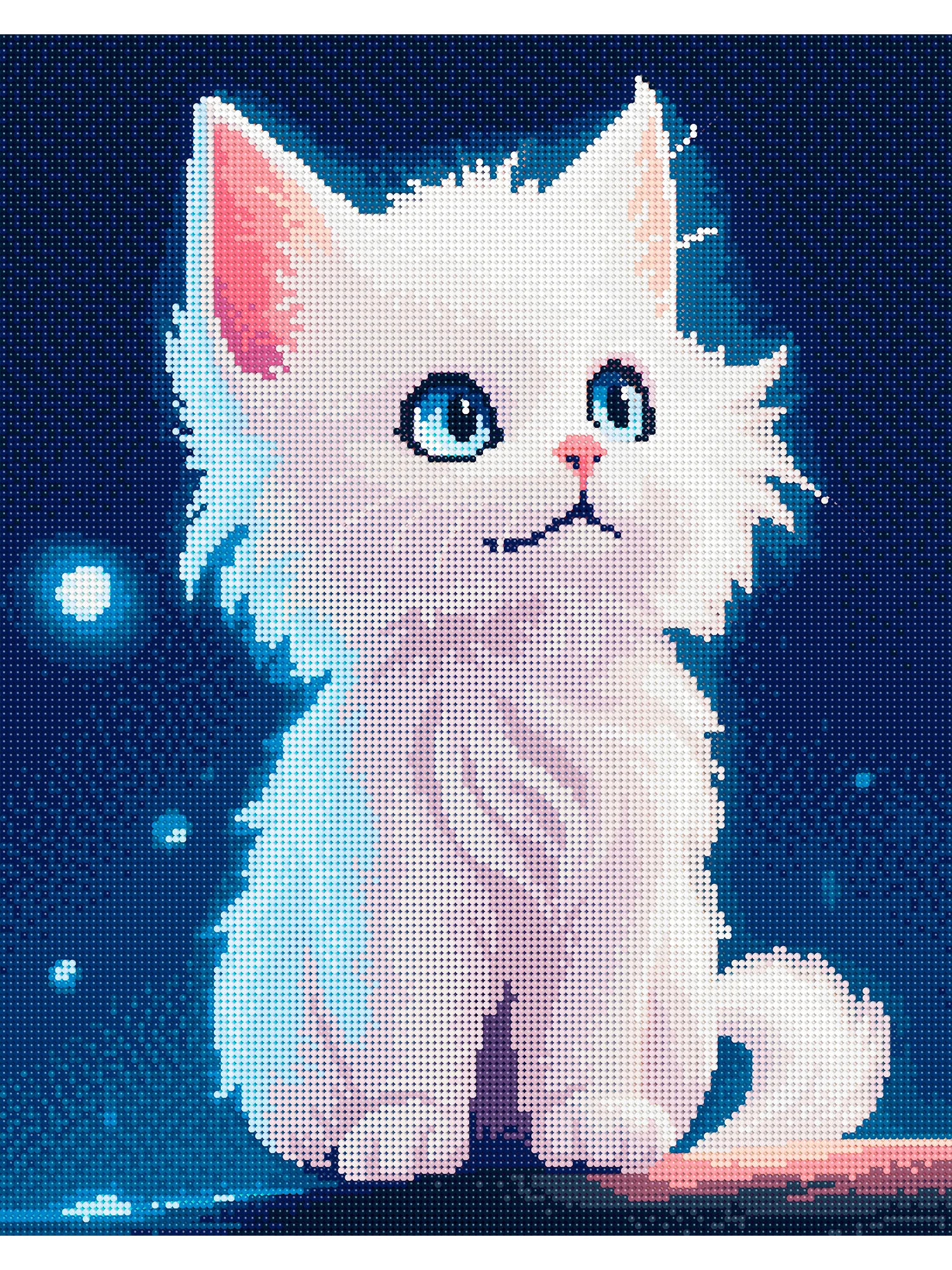 "Котёнок" алмазная мозаика на подрамнике, 40 х 50, "Art on Сanvas"