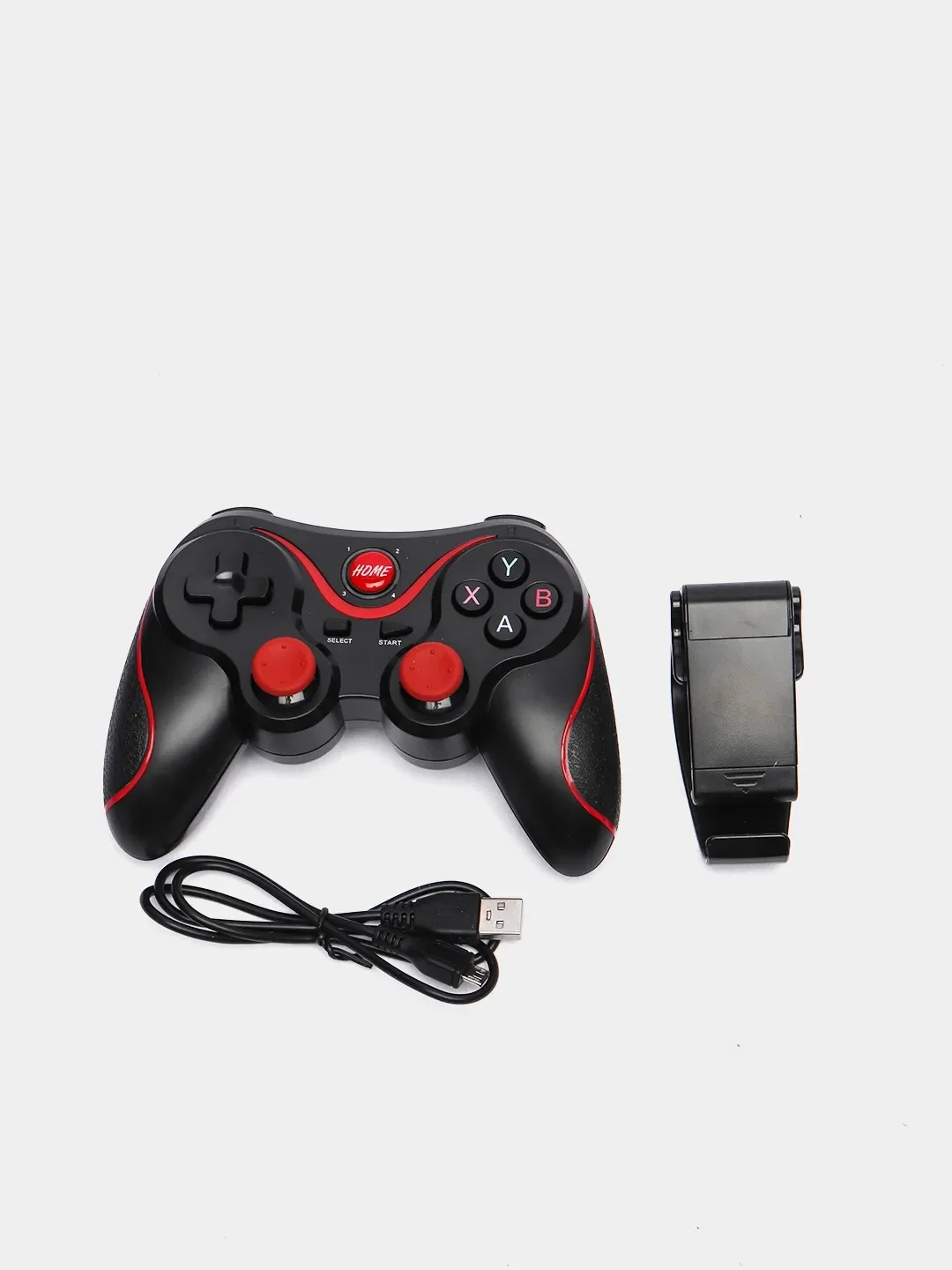 Беспроводной игровой контроллер Х3 Wireless Controller с держателем для смартфона.
