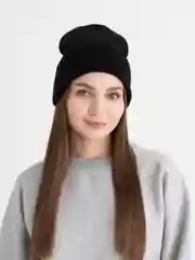 Черный шапка осенняя, бини, зимняя