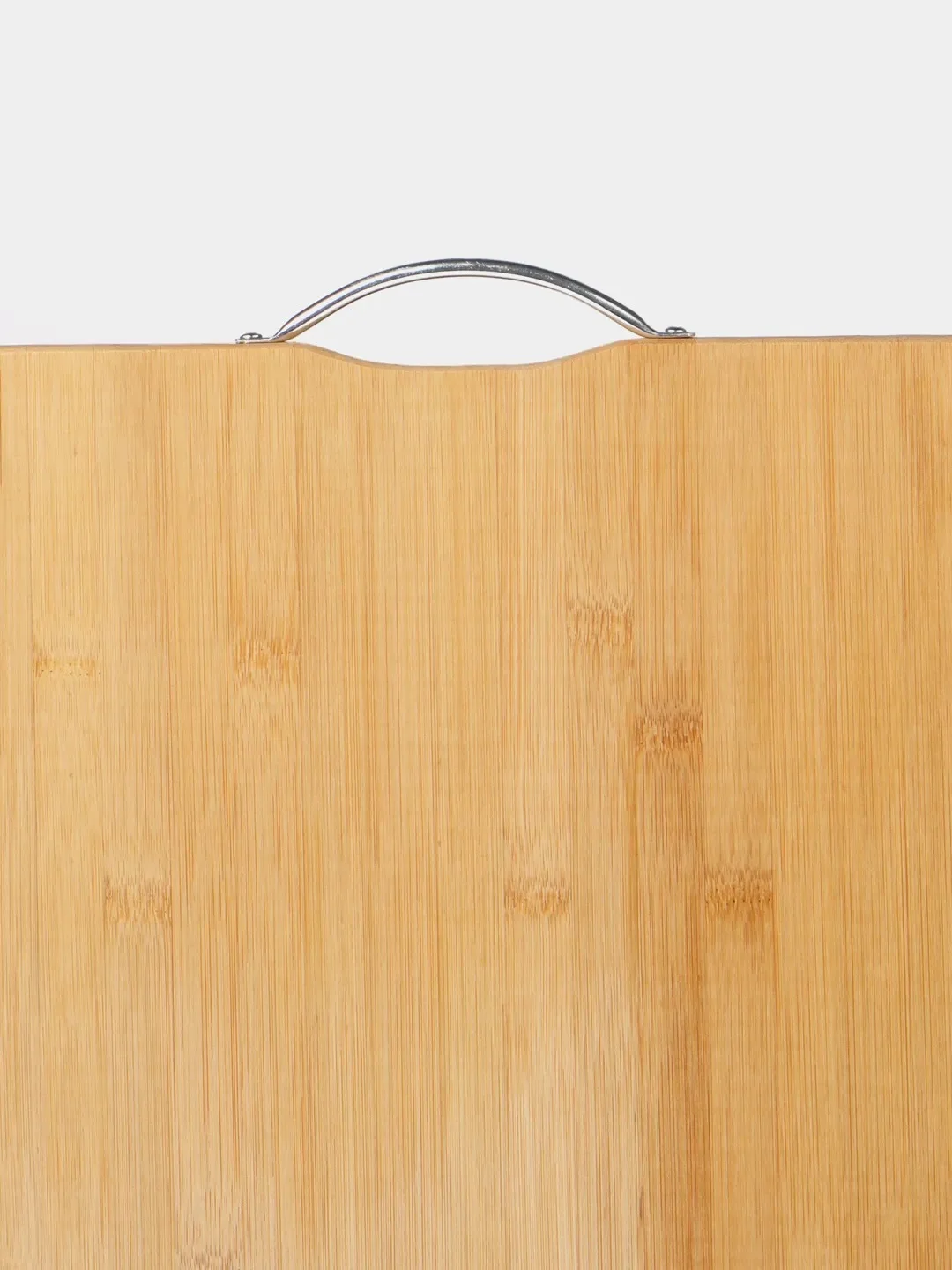 Доска разделочная бамбуковая деревянная Bamboo Board 50x45 см с ручкой