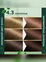 Стойкая крем-краска для волос серии Fito color, тон 4.3, шоколад, 115 мл