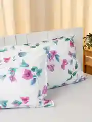 Вишнёвый комплект постельного белья ILMA с простыней, на резинке, 1.5 сп / 2 сп / семейный