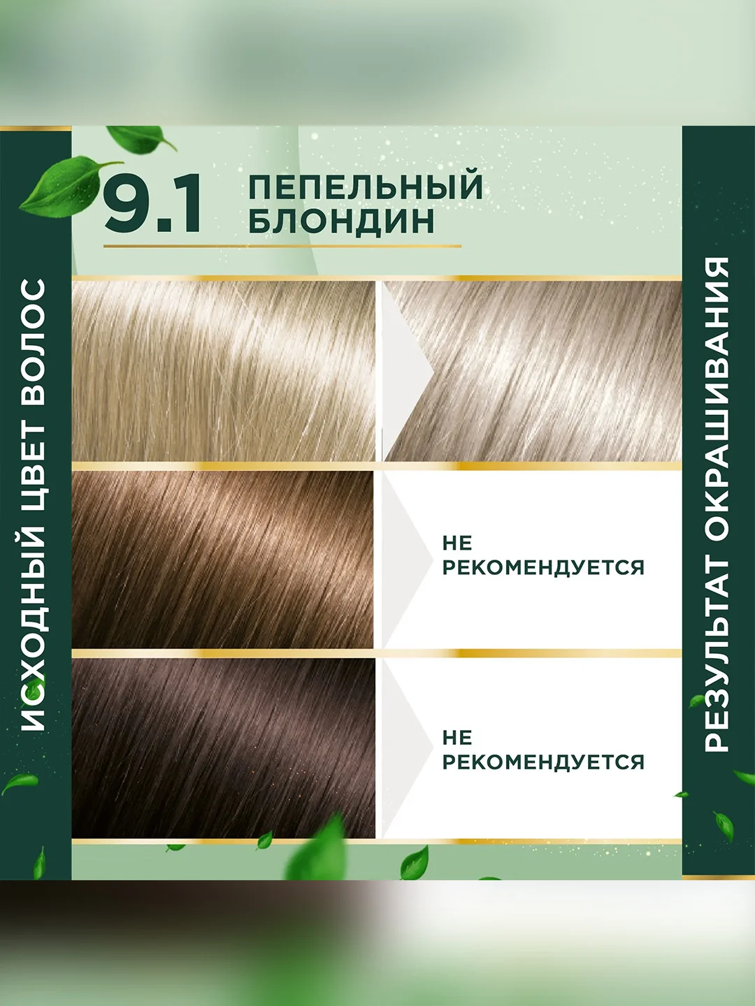 Стойкая крем-краска для волос Fito color, тон 9.1, пепельный блондин, 115 мл