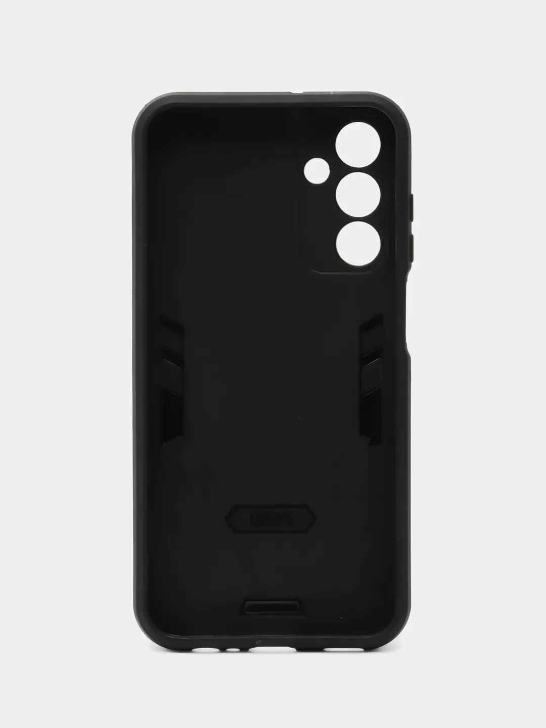 Синий чехол для Samsung Galaxy A15 противоударный, с металлической подставкой кольцом