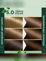 Cтойкая крем-краска для волос Fito color, тон 5.0, темно-русый, 115 мл