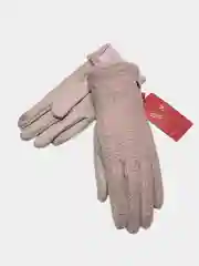 Теплые замшевые женские перчатки, букле