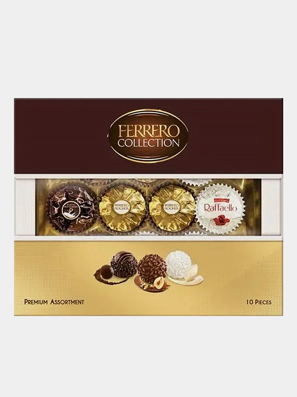 Набор шоколадных конфет FERRERO ROCHER, 107,2 г