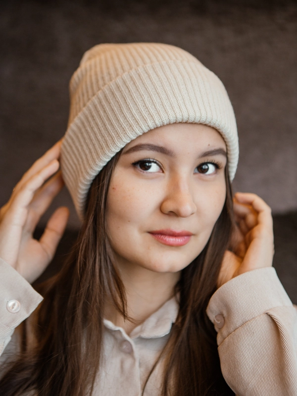 Мужская осенне-зимняя шапка, вязаная шапка унисекс, женская-мужская теплая шапка