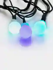 Гирлянда Neon-Night Шарики, диаметр 15 мм, темно-зеленый ПВХ, 30 LED RGB, соединяется, 5 м