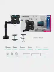 Кронштейн для монитора настольный Kromax Office-1, Vesa 75/100, 10-24, до 10 кг, 450676