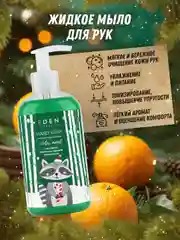 Подарочный набор крем для рук + жидкое мыло для рук + гель для душа EDEN Winter mood GREEN