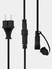 Уличная Лофт гирлянда Neon-Night, черный каучук, шаг 50 см, 20 ламп х 5 LED, IP44, 10 м
