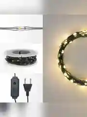 Гирлянда светодиодная Neon-Night "Роса", с контроллером, 20м, 200LED, теплый белый, 230В