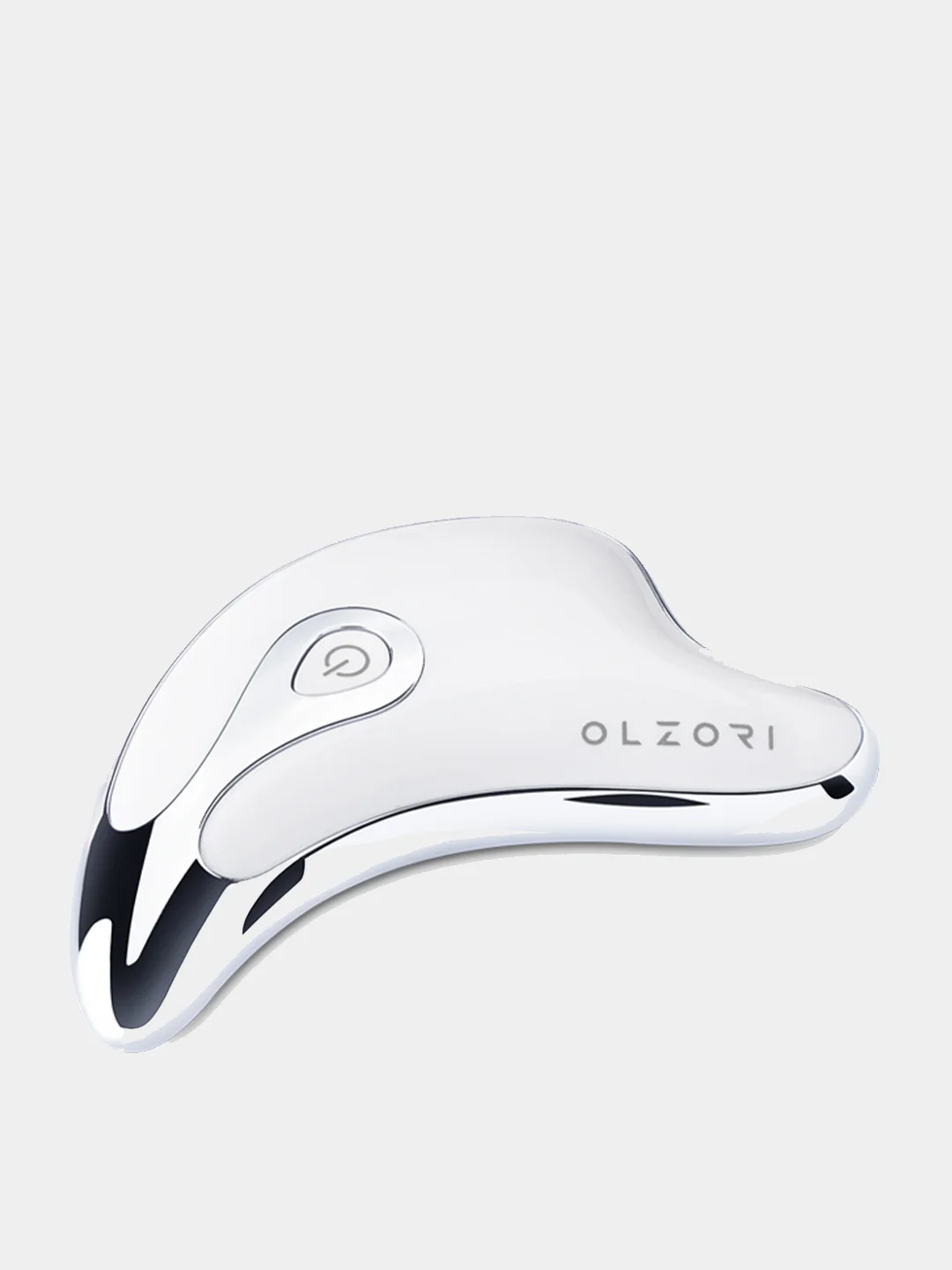 Белый микротоковый массажер для лица и шеи OLZORI D-Lift
