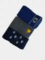 Серый меланж колготки детские для мальчика, комплект 3 шт