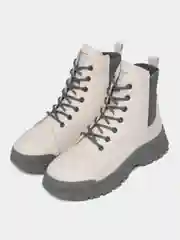Серый ботинки женские