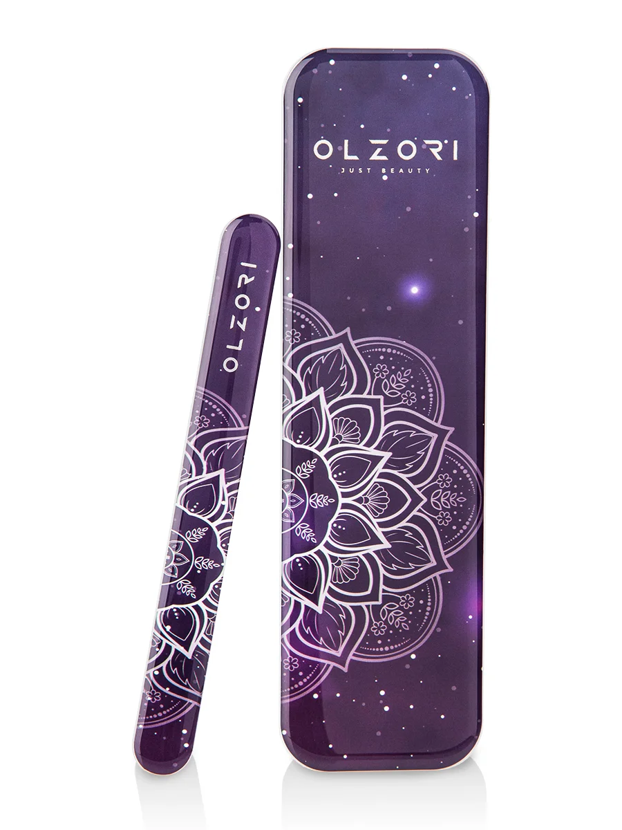 Серебряный набор пилочек  для педикюра пяток и маникюра ногтей OLZORI VirGo Universe