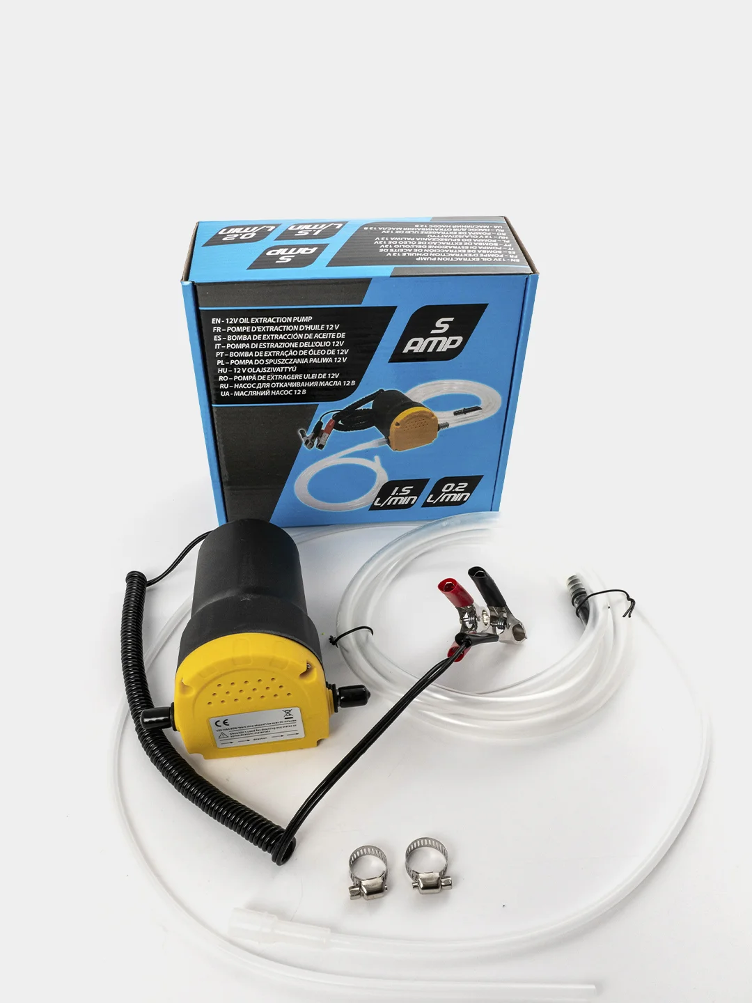 Насос для откачки масла через щуп 12v / насос для замены масла 250 л/час