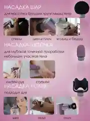 Электрический перкуссионный массажер для лица, шеи, головы и тела OLZORI X-Lift