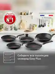 Сковорода с крышкой Tefal Easy Plus 4237924, 24 см