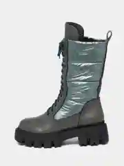 Зеленый женские зимние ботинки,с мехом