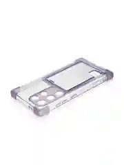 Лавандовый чехол для Samsung Galaxy S24 Ultra противоударный ROSCO силиконовый с карманом для карт