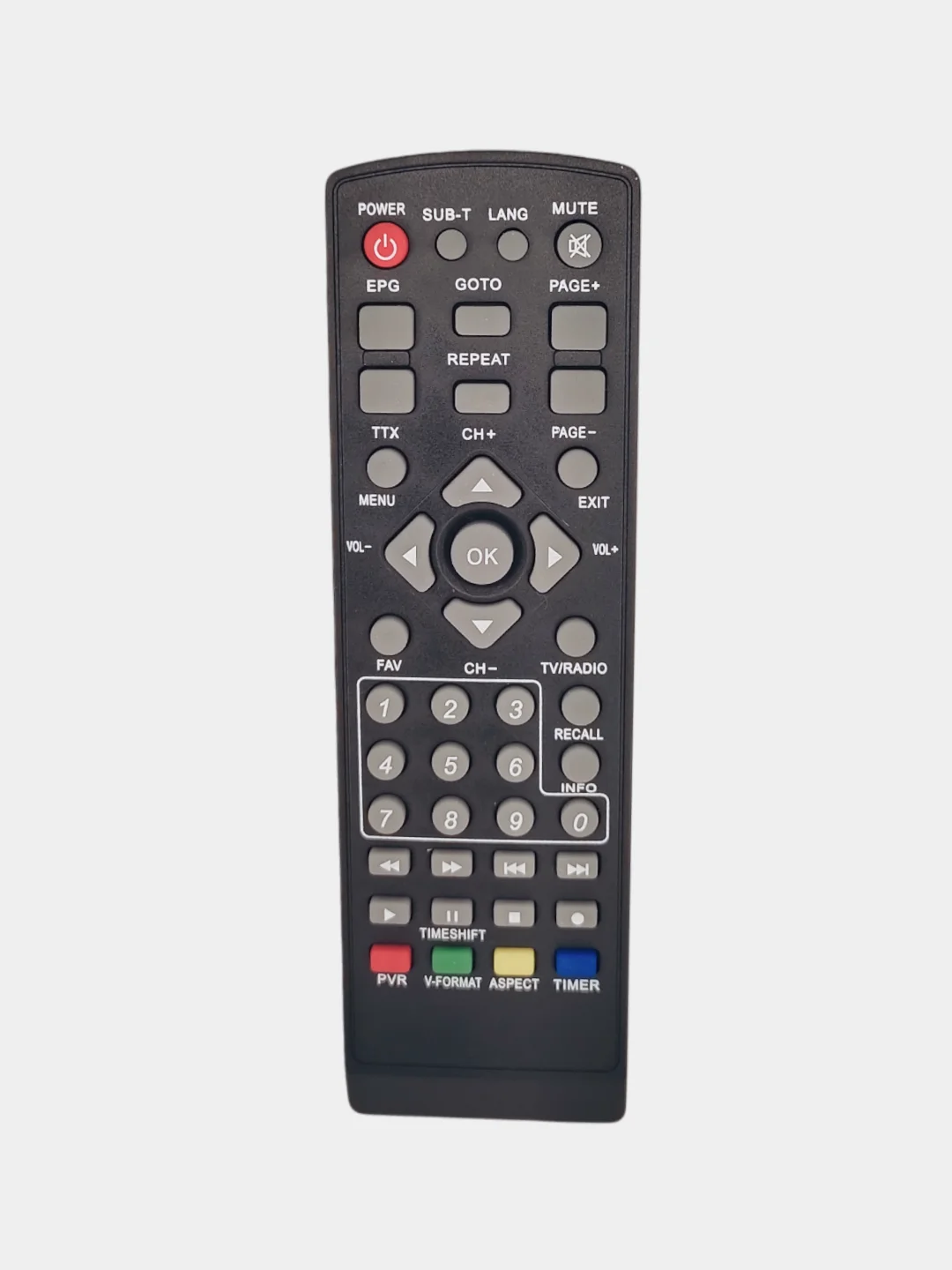 Пульт ДУ для ТВ приставок DVB-T2 универсальный D-Color, Superbox, Openbox, Yasin, OTAU