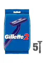 Одноразовые мужские бритвы Gillette2, с 2 лезвиями, фиксированная головка, 5 штук