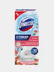 Стикер для очищения унитаза Доместос "Тропическая свежесть", 3х10 г