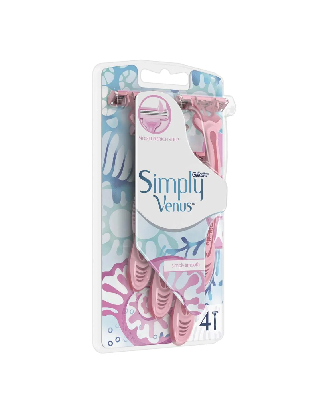 Одноразовая женская бритва Gillette Venus 3, 4 штуки