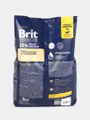 BRIT PREMIUM, Сухой корм с индейкой и телятиной для собак "Dog Adult Medium", 8 кг